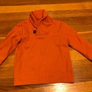 Boys long sleeve orange sweater shirt